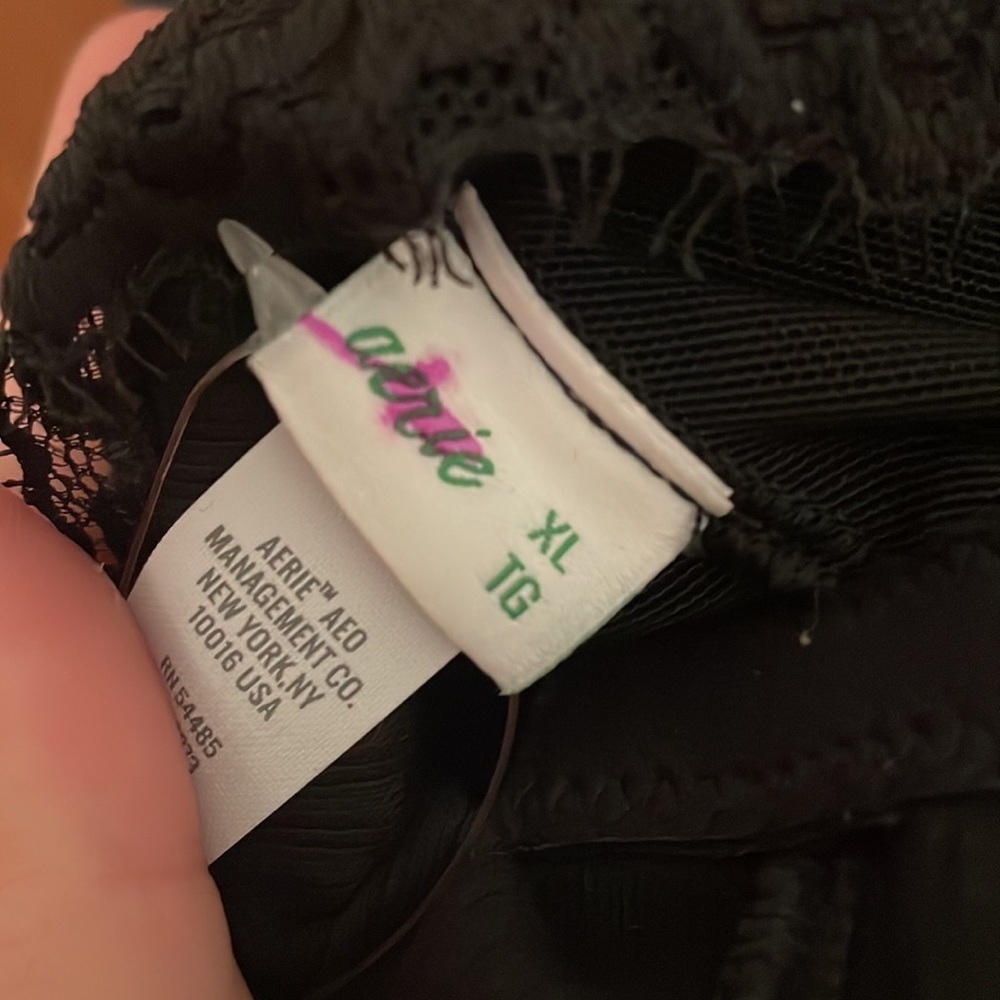 NWOT Aerie Eyelash Lace Trim Longline Bralette - Picture 8 of 9